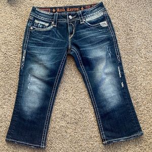 Rock Revival Alanis Capri Jeans, sz 28
